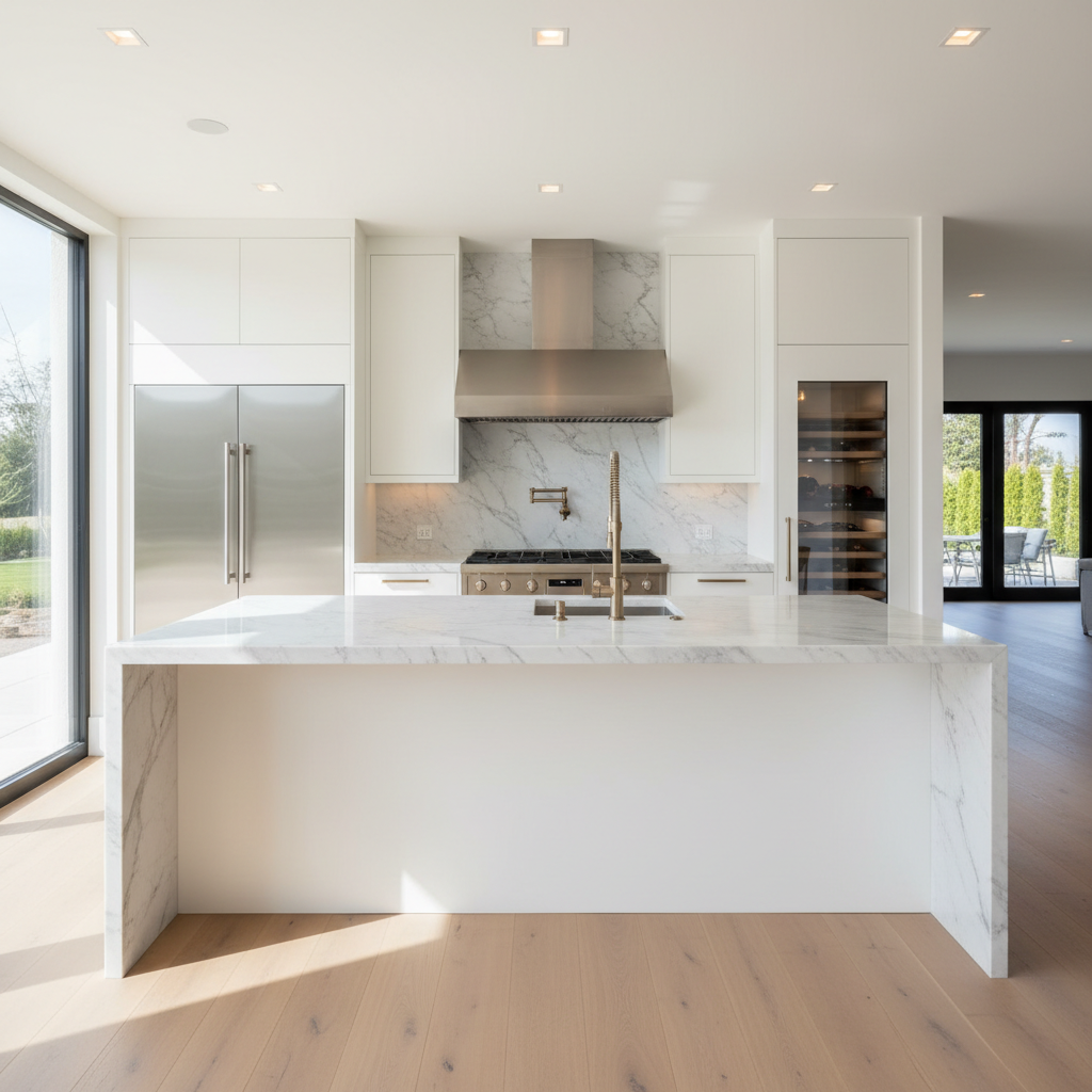 Luxury kitchen with premium built-in appliances